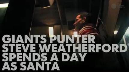 Steve Weatherford spends a day as Santa