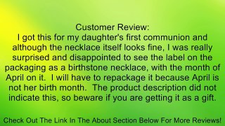 LDS I Am a Child of God Steel Swirl Necklace with a Cubic Zirconium for Girls - LDS Necklace, Girls LDS Necklaces Review