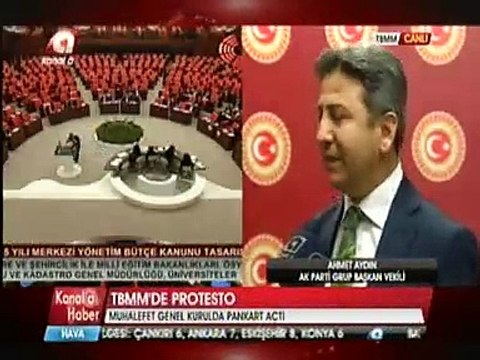 Grup Başkanvekili Ahmet AYDIN, Milli Egemenliği Temsil Eden Makamı Şov Yerine Döndürmek Yakışıksızdır