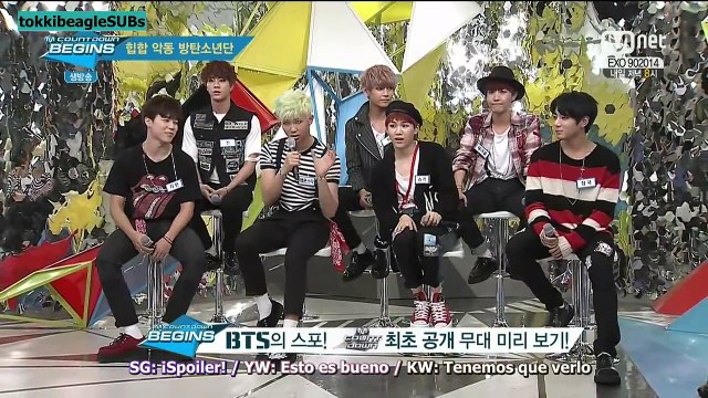 [SUB ESPAÑOL] 141023 BTS en MCountdown Begins Open Studio (6/6)