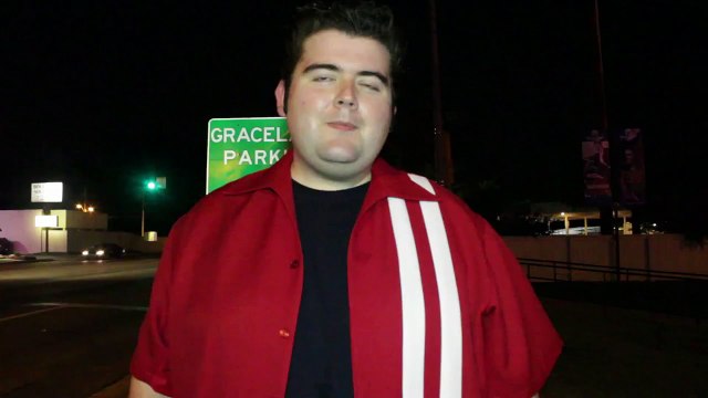 DJ Phillips cuts an ad for Walkin ON The Blvd Elvis Week 2014 video