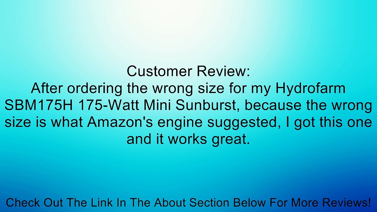 MH175/U/MOG 175-Watt Metal Halide ED28 Bulb, Mogul Base E39, Clear Review