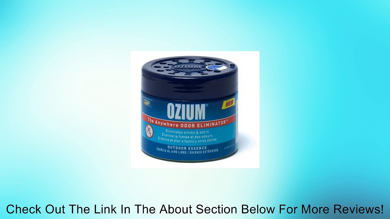 Ozium Smoke & Odors Eliminator Gel. Home, Office and Car Air Freshener 4.5oz (127g), Outdoor Essence Scent Review