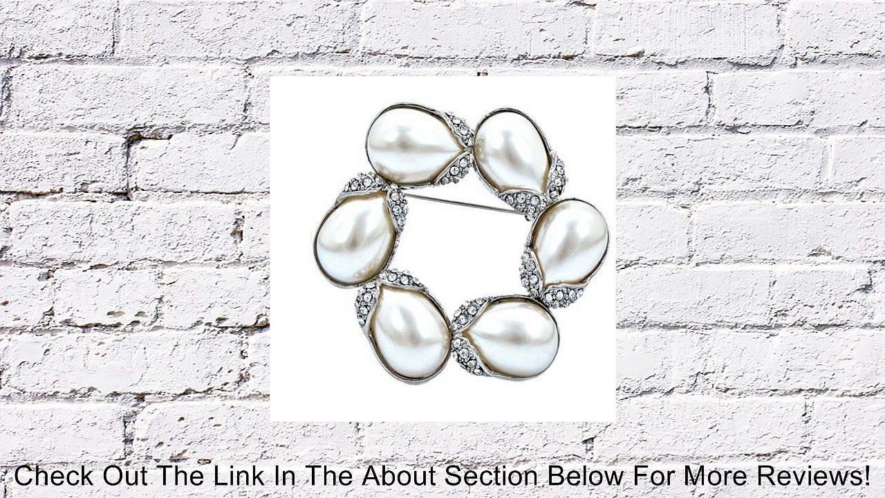 Circle Pearl and rhinestone Brooch Review