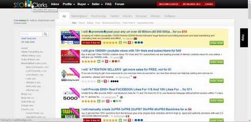 How to Search SEO & Social Media Services by Price   Find SEO Services for $1 Dollar