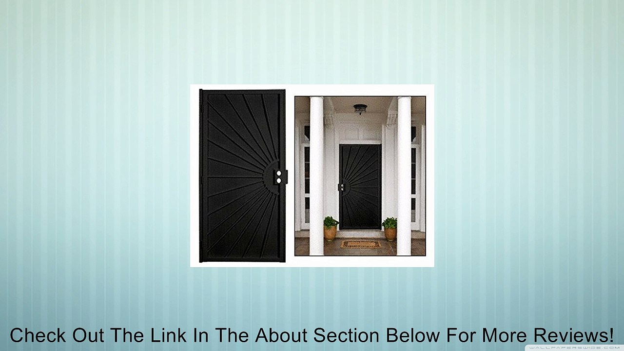 CRL Columbia Sunset Black 30" x 80" Security Door by CR Laurence Review