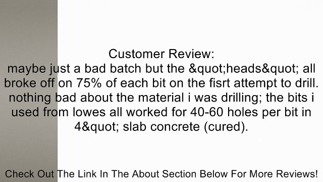 Bosch HC2001B10 5/32-Inch by 4-Inch by 6-Inch Bulldog SDS-Plus Shank Bit 2 CT, 10-Pack Review