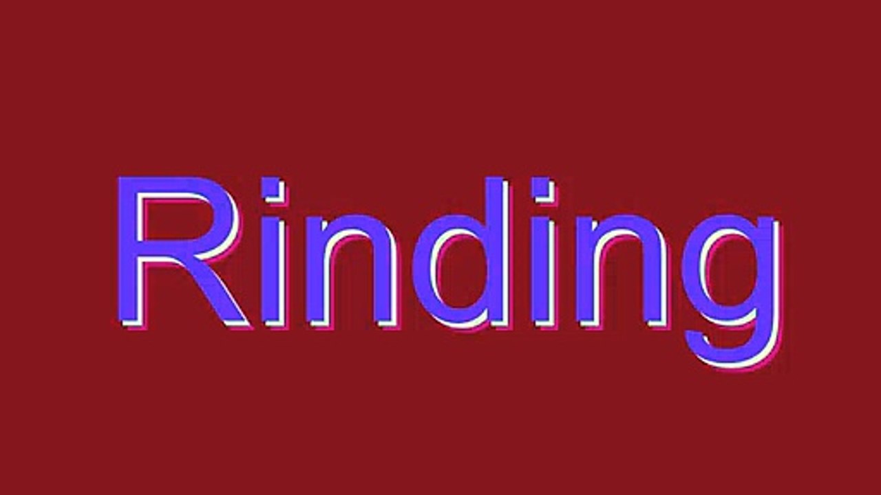 How to Pronounce Rinding