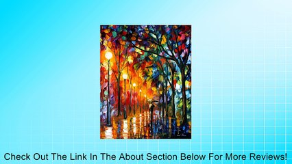 Stroll Under the Rain - 16"x20" Leonid Afremov Mixed Media/giclee Ready to Hang! Ret. $1,150 Review