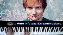 Thinking out loud - Ed Sheeran sing a long backing track karaoke piano tutorial
