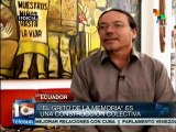 Ecuador: mural que exige respeto a DD.HH. es rechazado por la derecha
