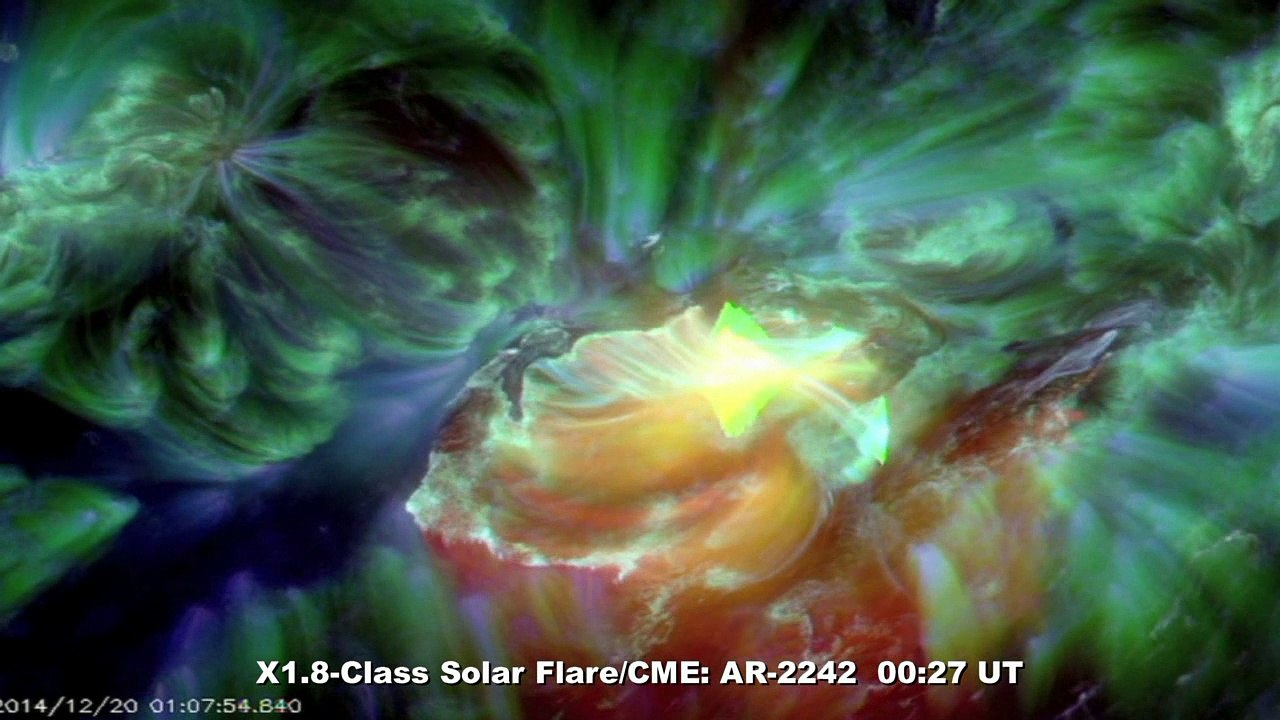 SOLAR ACTIVITY UPDATE: X1.8-Flare/CME (Dec 20th, 2014).