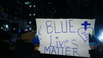 NYC rally supporting law enforcement butts heads with opposing protesters