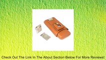3-Cigar Holder with Cigar Cutter and Lighter with Leather Case Review