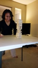 Impossible and incredible Jenga move!