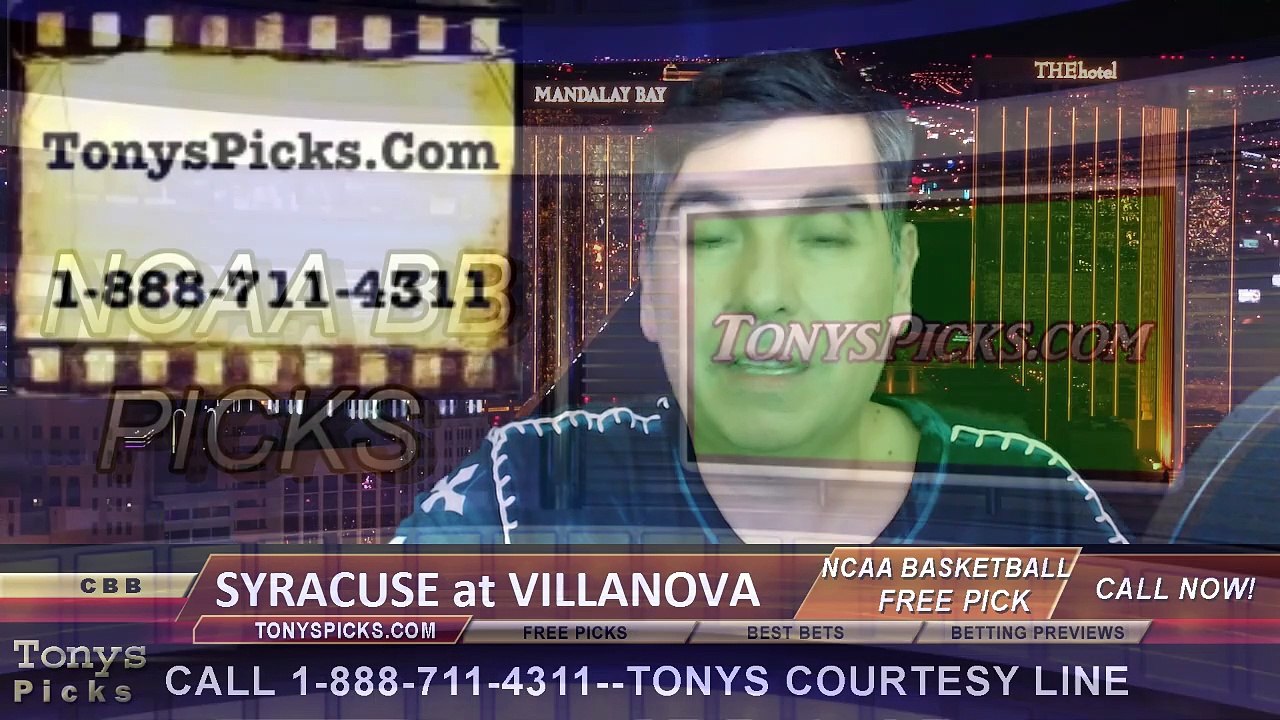 Villanova Wildcats vs. Syracuse Orange Free Pick Prediction NCAA College Basketball Odds Preview 12-20-2014