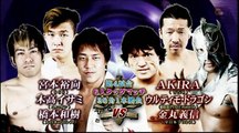 Yankee Two Kenju (Isami Kodaka & Yuko Miyamoto) & Kazuki Hashimoto vs. Ultimo Dragon, Yoshinobu Kanemaru & AKIRA
