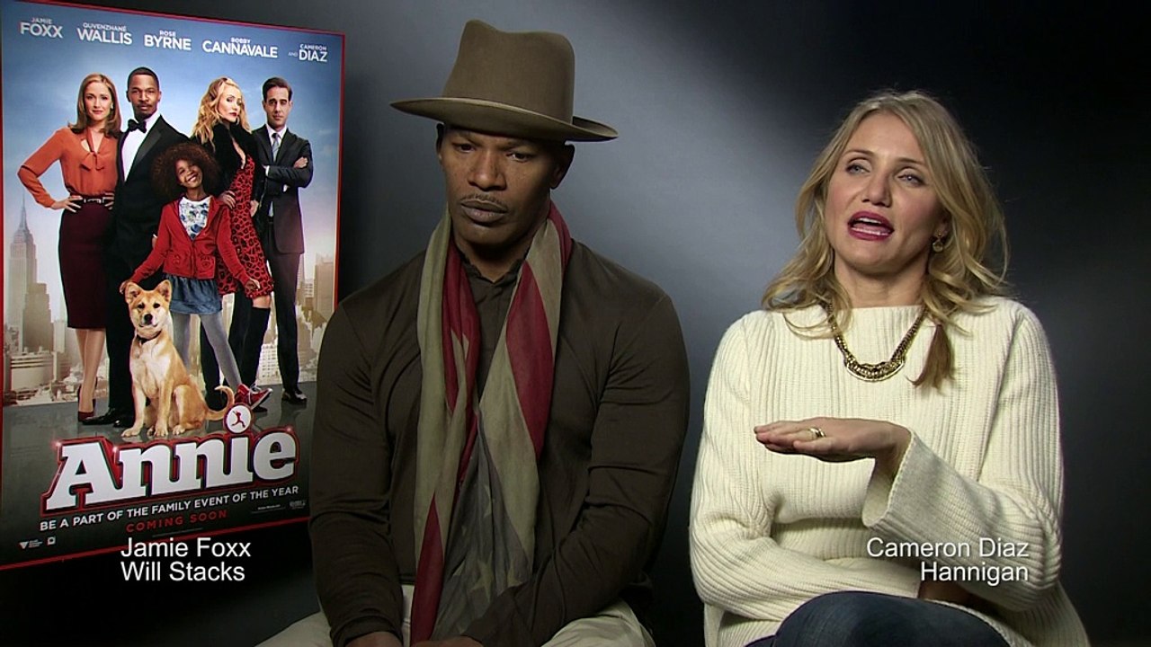 Annie - Exclusive Interview With Jamie Foxx, Cameron Diaz, Will Gluck & Quvenzhané Wallis