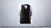Men's Single Breasted One Button Black 3 Pcs Vested Tuxedo Slim Fit Review