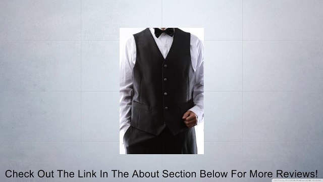 Men's Single Breasted One Button Black 3 Pcs Vested Tuxedo Slim Fit Review