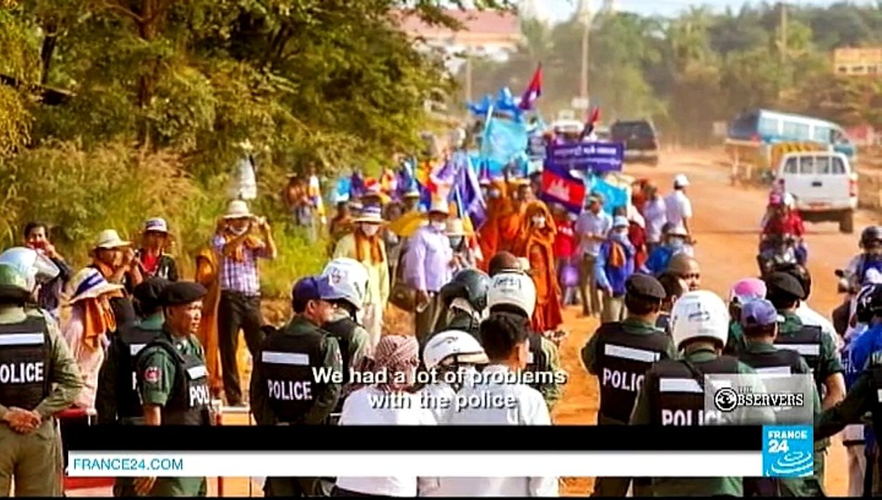 Police harass monks in Cambodia... and humiliate Afghans in Iran