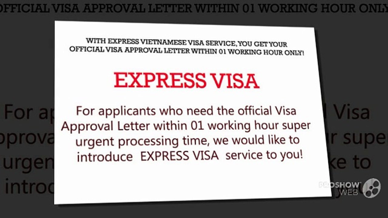 Express Vietnamese Visa Service