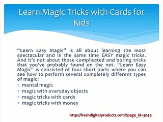 Learn Magic Tricks with Cards for Kids - Learn Easy Magic