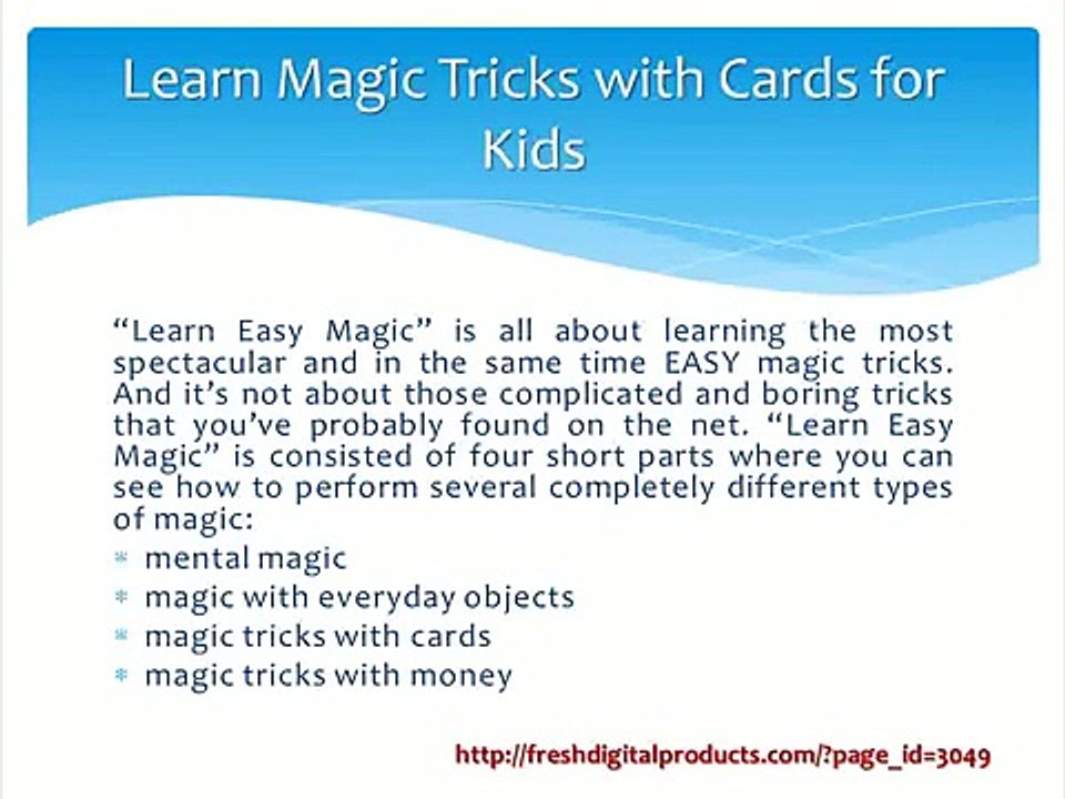 Learn Magic Tricks with Cards for Kids - Learn Easy Magic