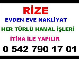 Rize Evden eve nakliyat ve Hamal İlanları