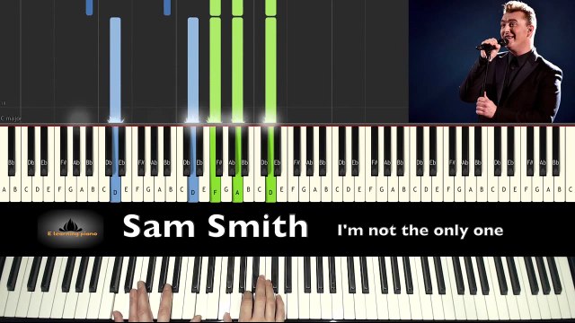 Sam Smith - I'm not the only one - Sing a long - piano backing track karaoke