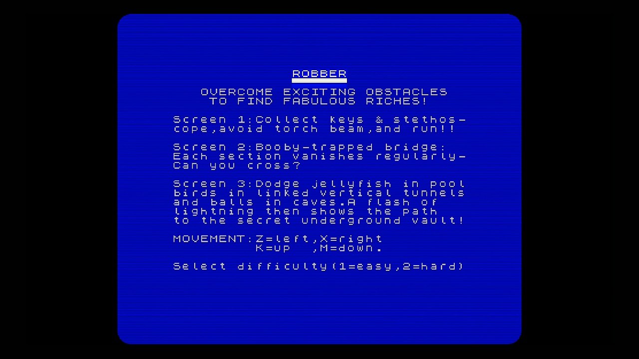Robber (ZX Spectrum) - Until I Die