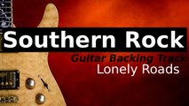 SOUTHERN ROCK BALLAD Guitar Backing Track in A Minor - Lonely Roads