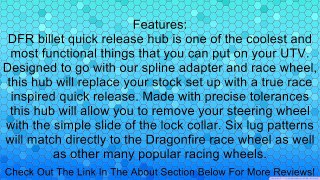 Dragonfire Racing Quick-Release Hubs for Universal Steering Wheel (5-Bolt) - Billet/Black DFR-AQL5 Review