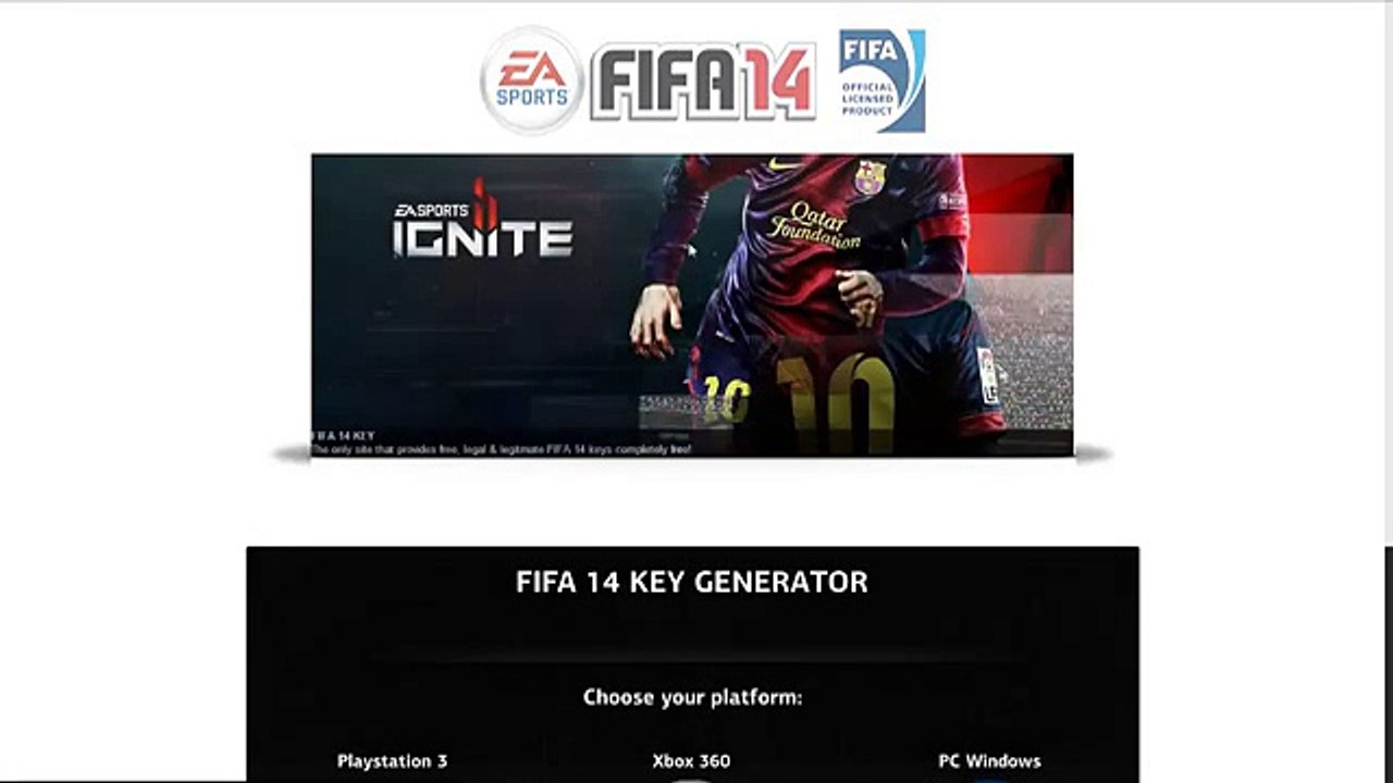 FIFA 14 Keygen générateur de cle PC, PS3, XBOX360