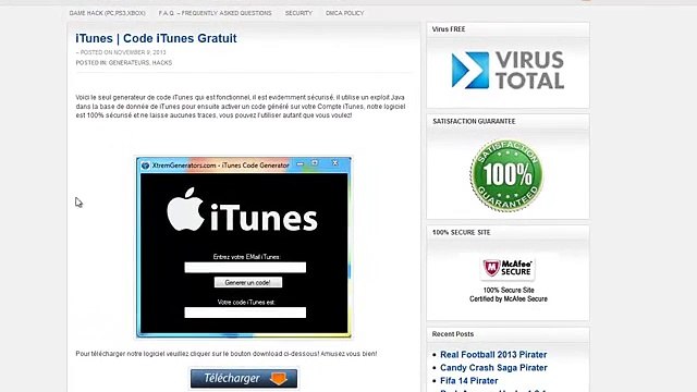 FR Comment avoir des Code iTunes Gratuit [ Générateur de cartes iTunes ][2]