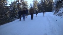 Kartalkaya'da Kar Kalınlığı 40 Santimetreye Ulaştı