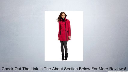 A. Byer Juniors Melton Double Breasted Coat, Hot Pink, Small Review