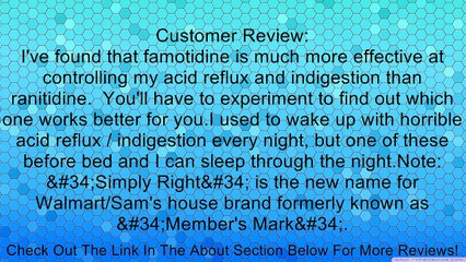 Simply RightTM Maximum Strength Famotidine Acid Reducer - 200 Ct. Review