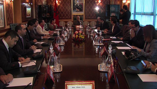 رئيس مجلس المستشارين يستقبل مجموعة من الشباب المغاربة المقيمين بفرنسا