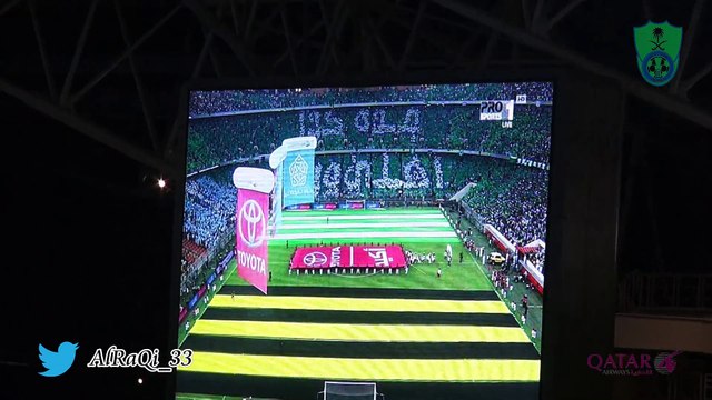 نشيد الأهلي في مباراة الاتحاد + تيفو جدة كذا أهلي وبحر