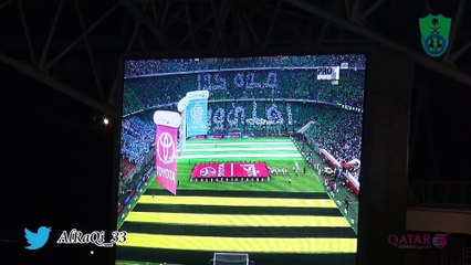 نشيد الأهلي في مباراة الاتحاد + تيفو جدة كذا أهلي وبحر