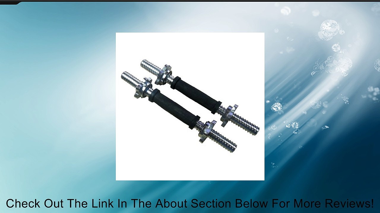 Solid Chrome Heavy Duty 14-inch x 1-inch Dumbbell Handles - Special Promotion - Ship Fast Review