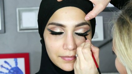 Arabic Eyes Full Face Makeup Tutorial with Amenakin| Paula Durance