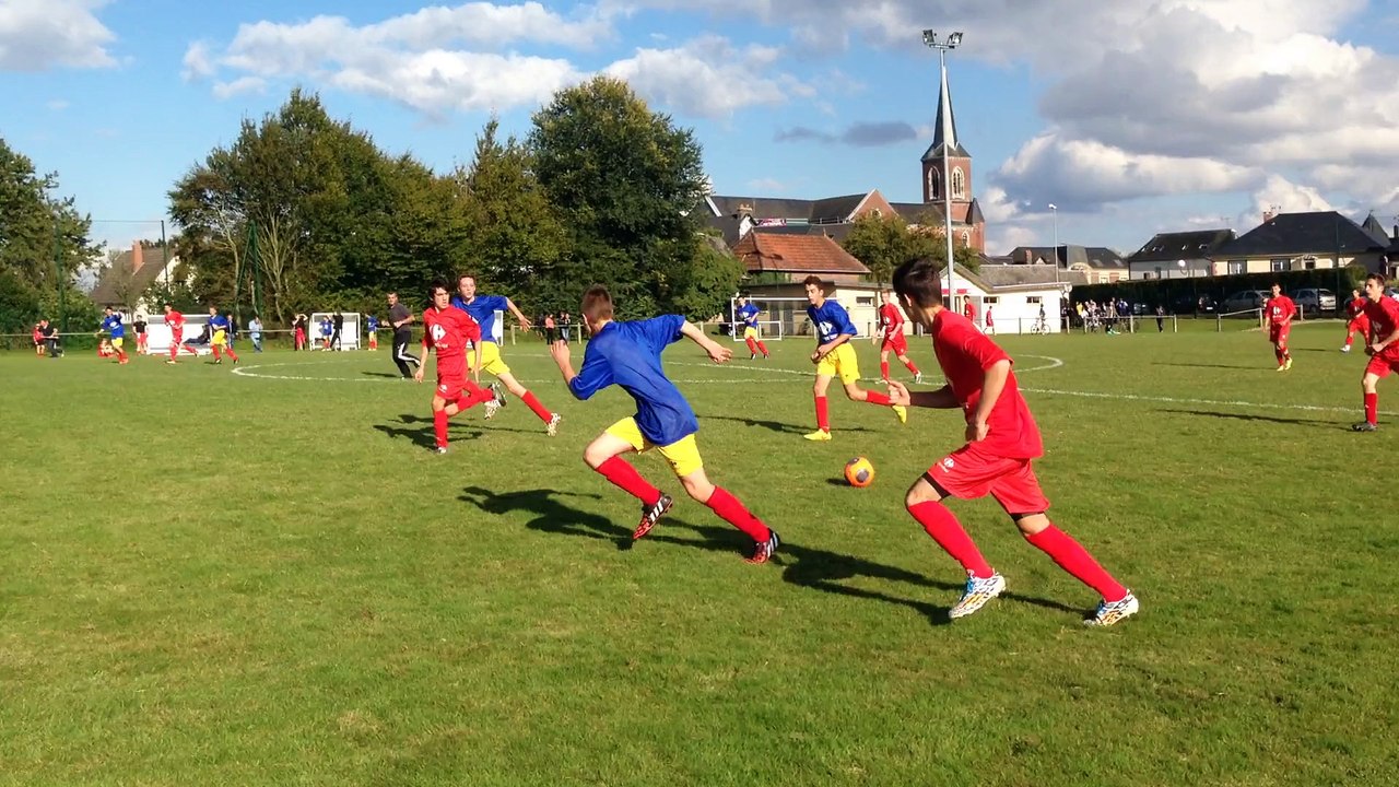 Match amical U15 contre U18 de Quincampoix