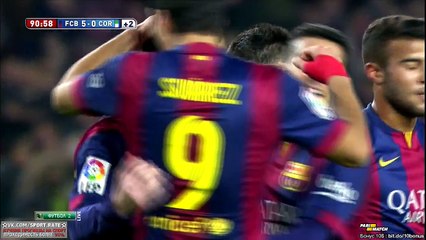 Barcelona - Cordoba 5-0, Messi (5-0, 90+1'), 20.12.2014. HD