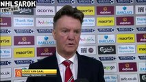 Aston Villa vs Manchester United 1 - 1 - Louis van Gaal post-match interview.