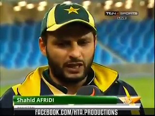 Shahid Afridi Funny Interview after Presentation Ceremony