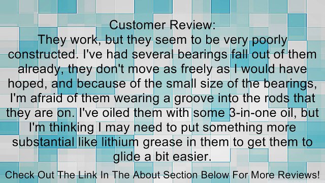 6pcs LM8UU 8mm Linear Ball Bearing Bush Bushing Review