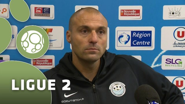 Conférence de presse Tours FC - Havre AC (3-2) : Gilbert ZOONEKYND (TOURS) - Erick MOMBAERTS (HAC) - 2014/2015