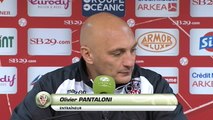 Réaction d'Olivier Pantaloni après Stade Brestois 29 - AC Ajaccio